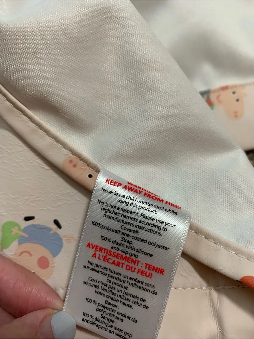 BiBADO Long Sleeve Coverall Weaning Bib George Peppa Pig 6-36 Months Waterproof